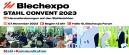 Schweisstec Internationale Fachmesse für Fügetechnologie Blechexpo Stahlkonvent 2023 1920x822 website 01 de uai 1918x822 1 uai
