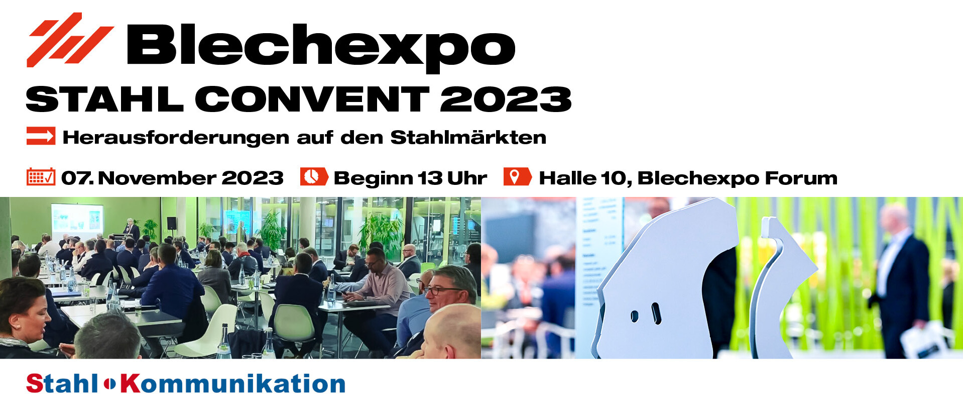 Schweisstec Internationale Fachmesse für Fügetechnologie Blechexpo Stahlkonvent 2023 1920x822 website 01 de uai 1918x822 1